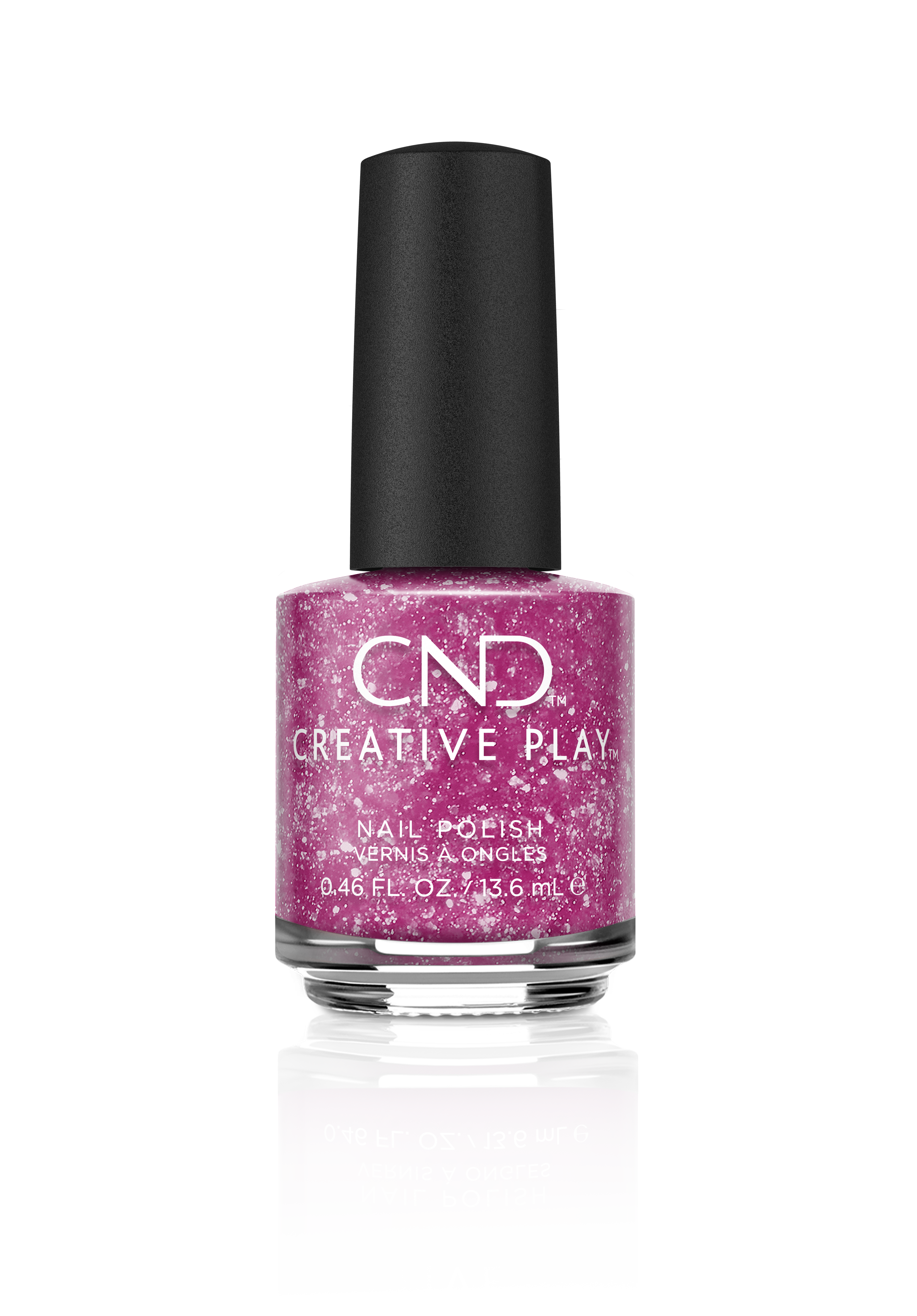 CND™ CREATIVE PLAY - Cherry-Glo-Round - Micro Glitter Finish