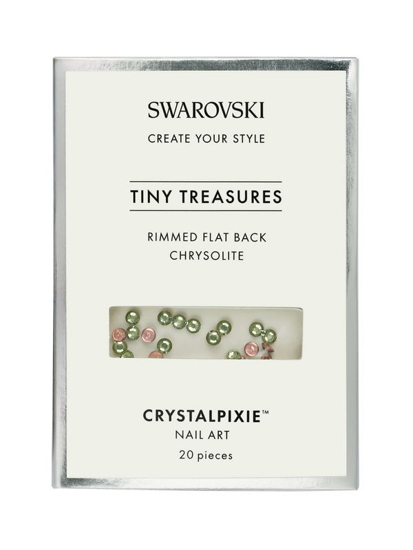 Swarovski Tiny Treasures - Rimmed FB Chrysolite