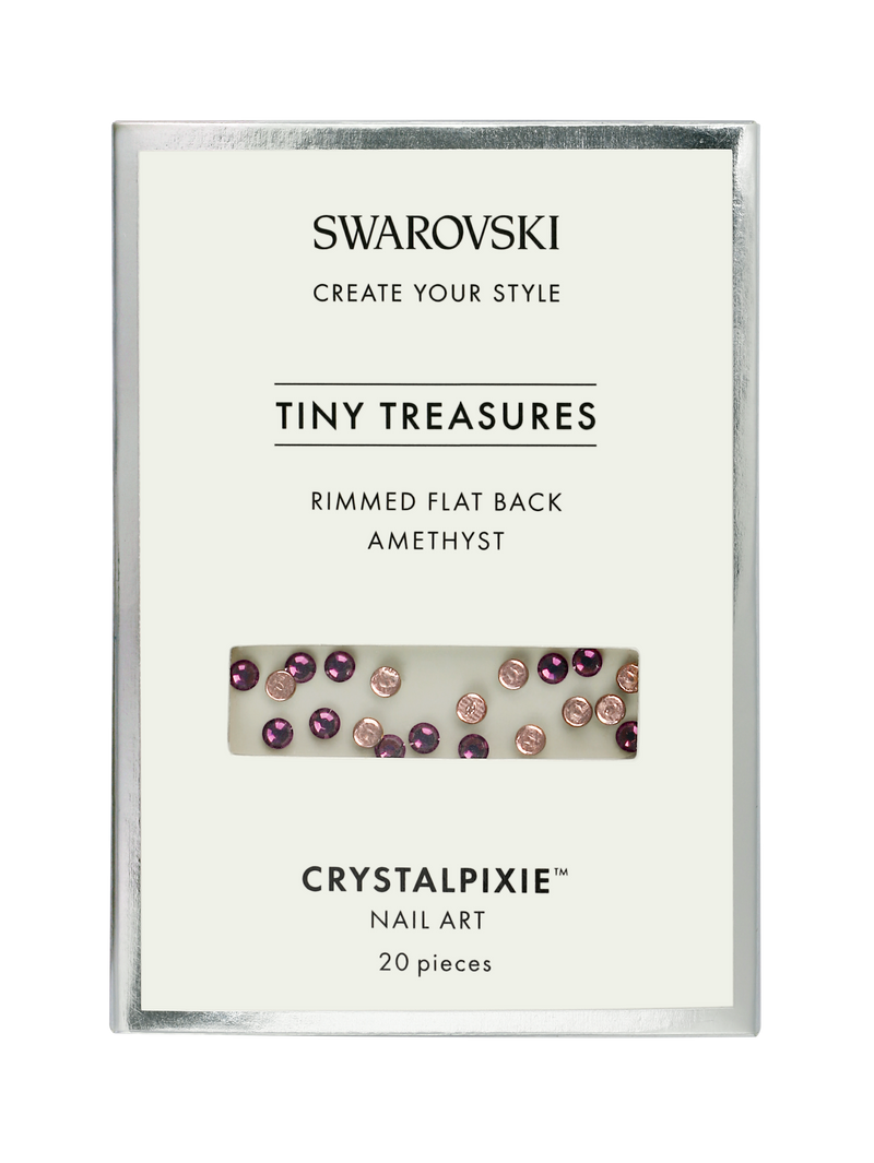 Swarovski Tiny Treasures - Rimmed FB Amethyst