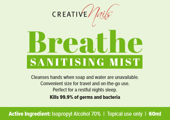 Hand Sanitiser Mist - Breathe 60ml