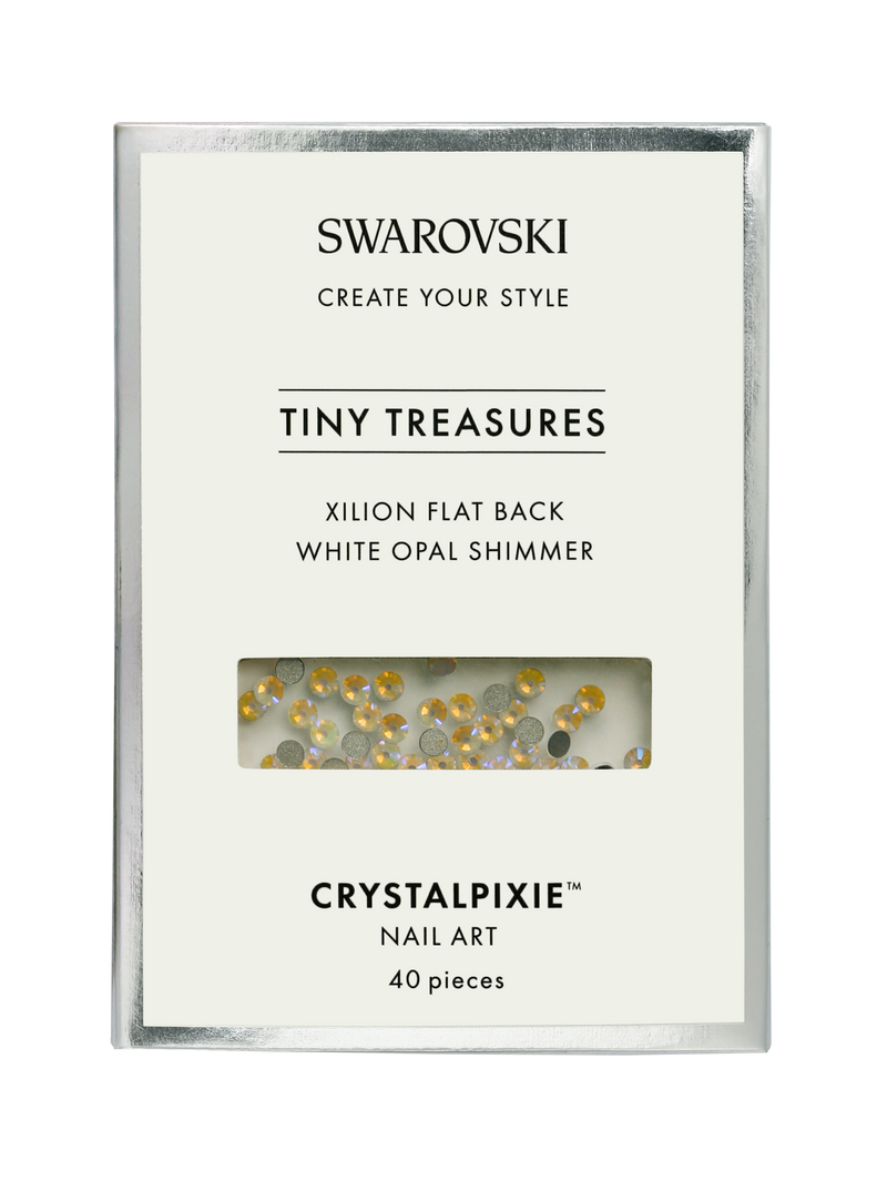 Swarovski Tiny Treasures - Xilion FB White Opal Shimmer