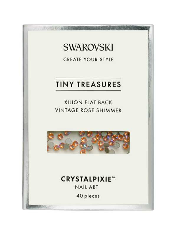 Swarovski Tiny Treasures - Xilion FB Vintage Rose Shimmer