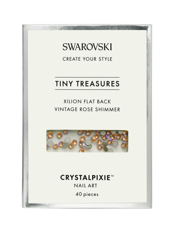 Swarovski Tiny Treasures - Xilion FB Vintage Rose Shimmer