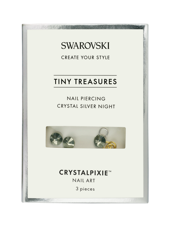 Swarovski Tiny Treasures - Nail Piercing Crystal Silver Night (Professional Only)