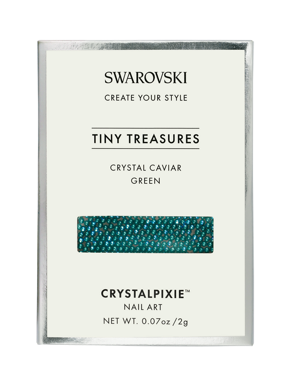 Swarovski Tiny Treasures - Crystal Caviar GREEN