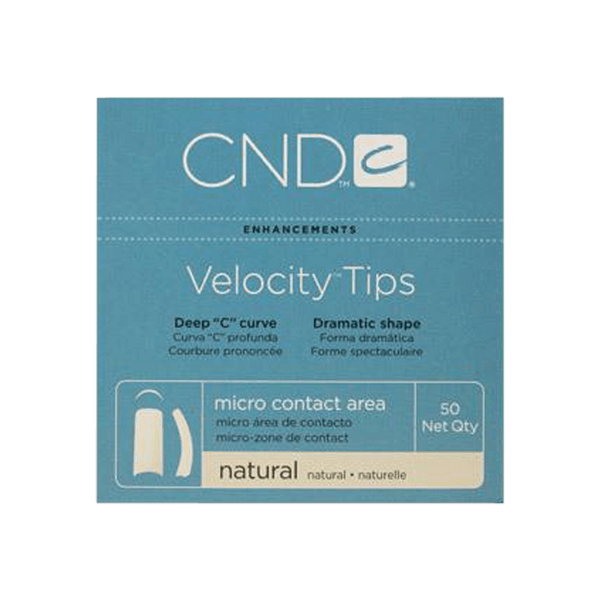 CND - VELOCITY TIPS - Natural - Size 2 50-pk