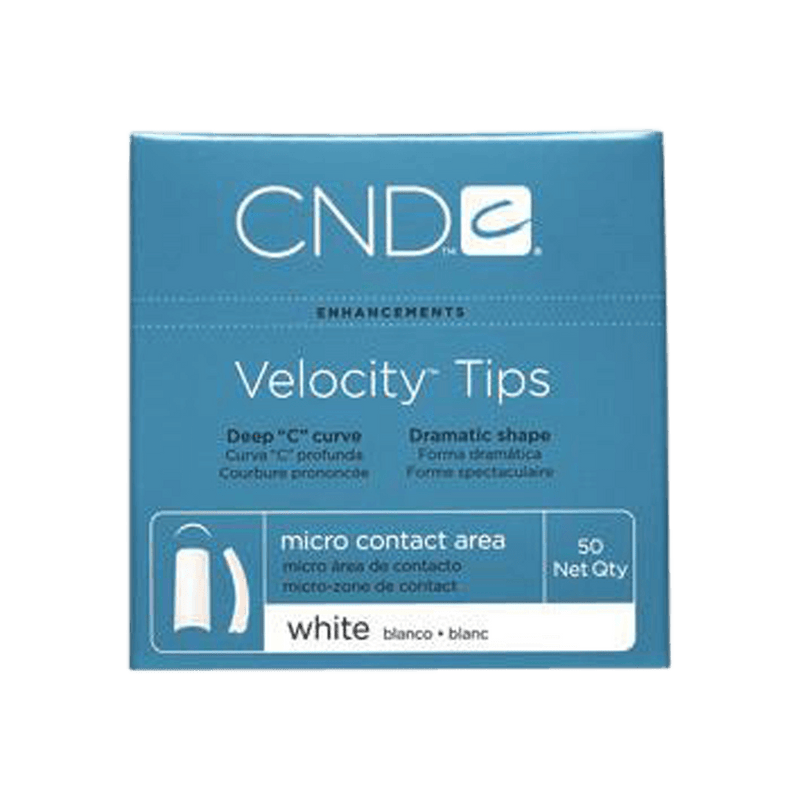 CND - Velocity Tips white - Size 6
