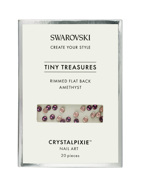 Swarovski Tiny Treasures - Rimmed FB Amethyst